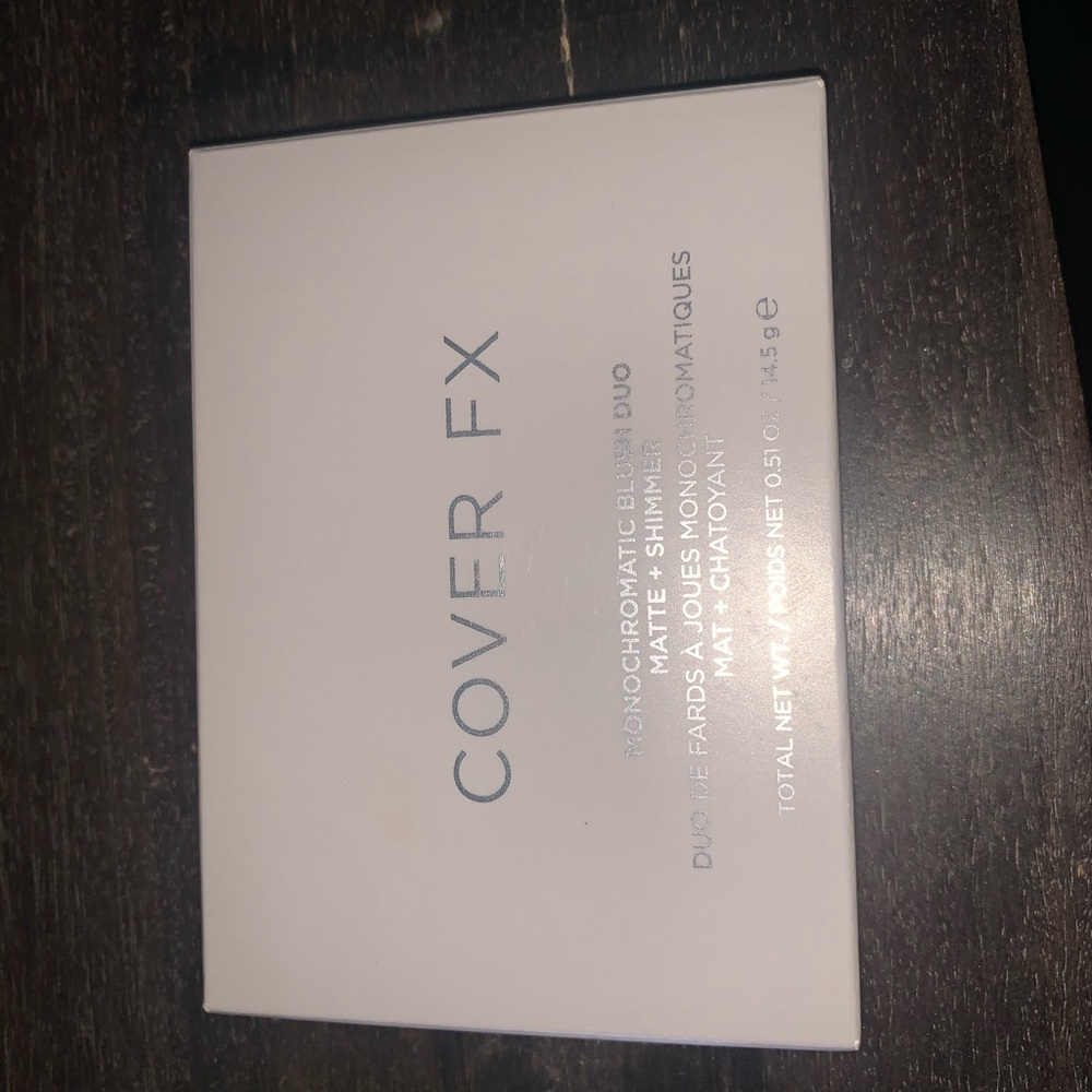 COVERFX matte/shimmer blush duo || NWT
